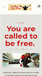 Mobile Screenshot of calledtobefree.com